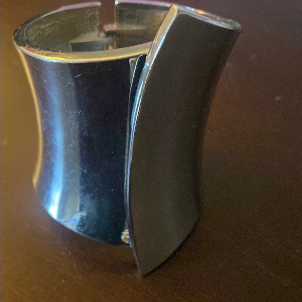 Sleek Silver Cuff Bracelet